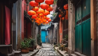 Lanterns in the Alley Lanterns in the Alley