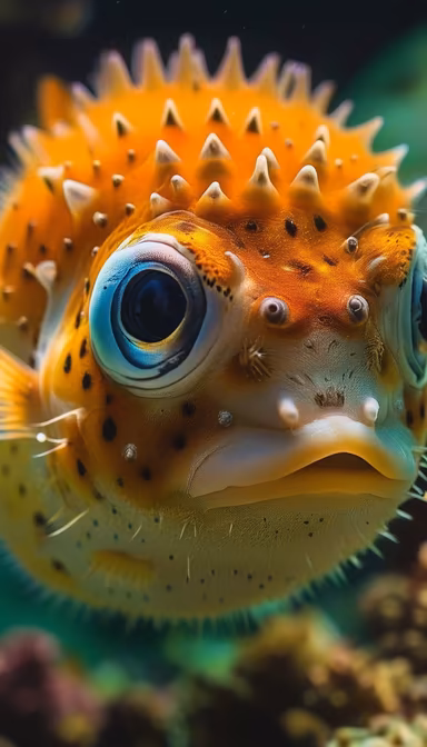 Pufferfish Portrait Pufferfish Portrait