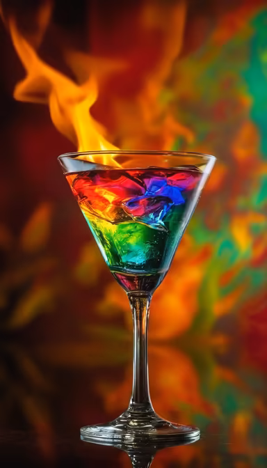 Rainbow Cocktail Rainbow Cocktail