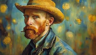 Starry Night Self-Portrait