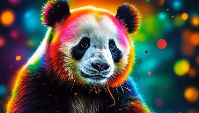 Rainbow Panda