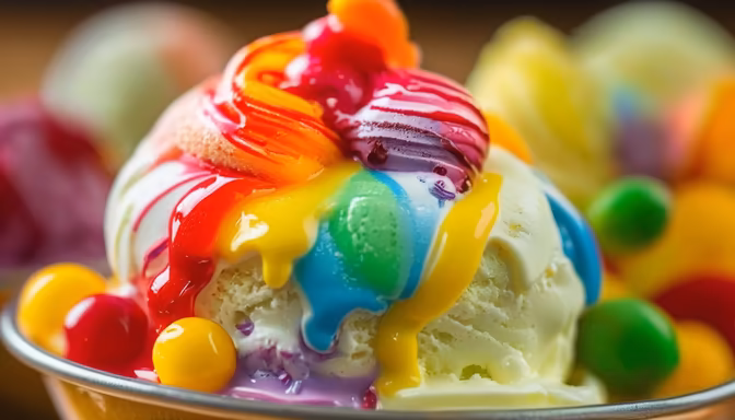 Rainbow Ice Cream
