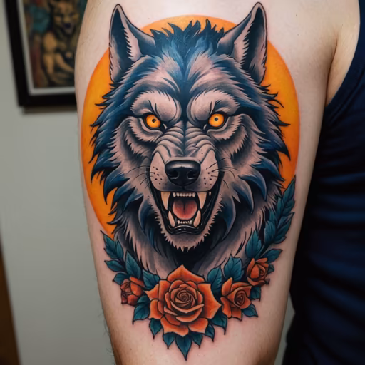 Wolf Tattoo Art