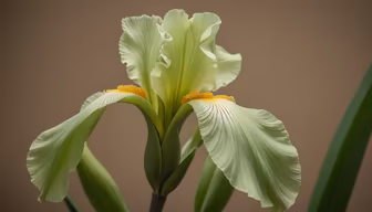 Green Iris Bloom Green Iris Bloom