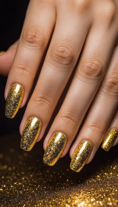 Golden Glamour Nails Golden Glamour Nails