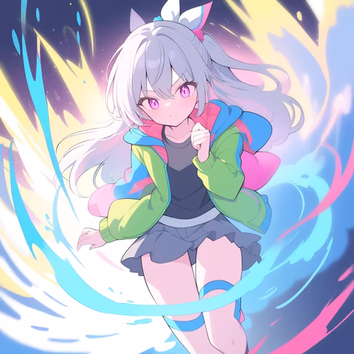 Anime Girl in Action