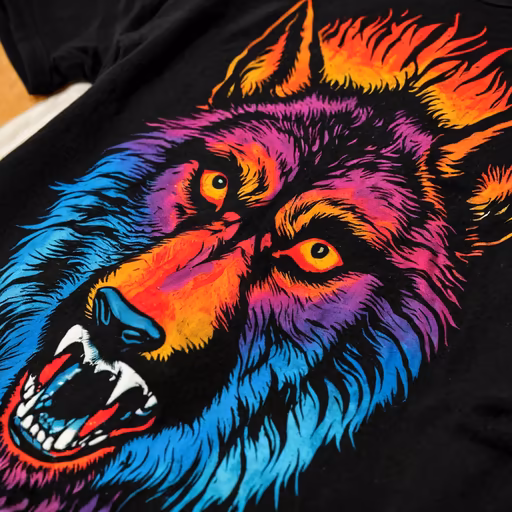 Colorful Wolf