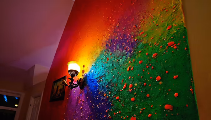 Rainbow Wall
