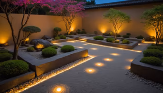 Zen Garden at Dusk Zen Garden at Dusk
