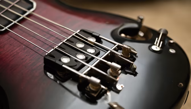 Bass Guitar Close-Up