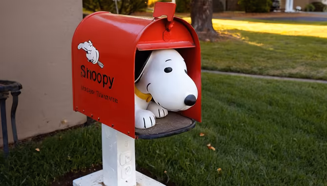 Snoopy Mailbox