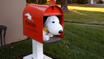 Snoopy Mailbox