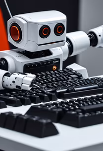 Robot Typing Away