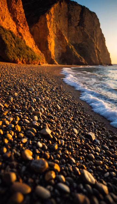 Pebble Beach at Sunset Pebble Beach at Sunset