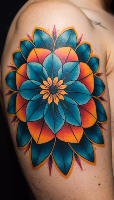 Floral Shoulder Art Floral Shoulder Art