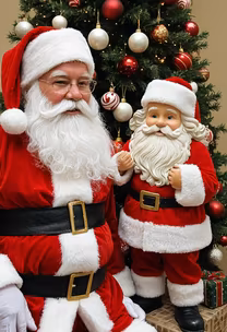 Santa and Mini-Me Santa and Mini-Me
