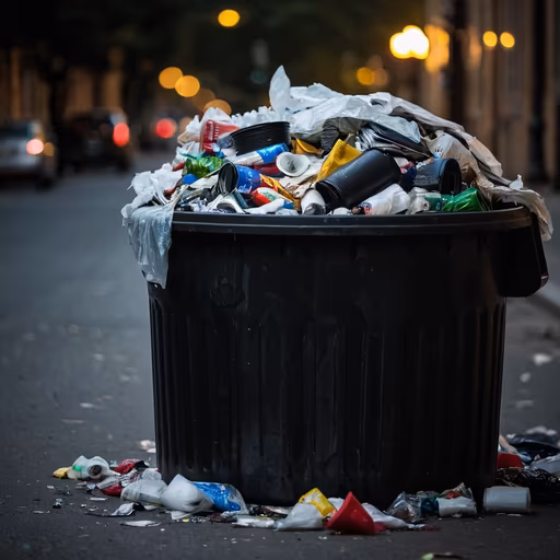 Overflowing Bin