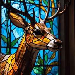 Stained Glass Deer Stained Glass Deer