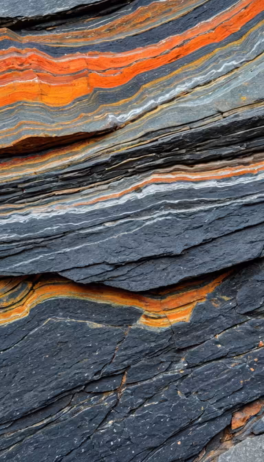 Striated Rock Layers Striated Rock Layers