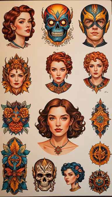 Illustrations and Portraits Illustrations and Portraits