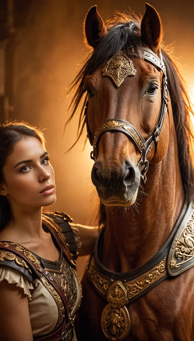Warrior and Her Steed Warrior and Her Steed