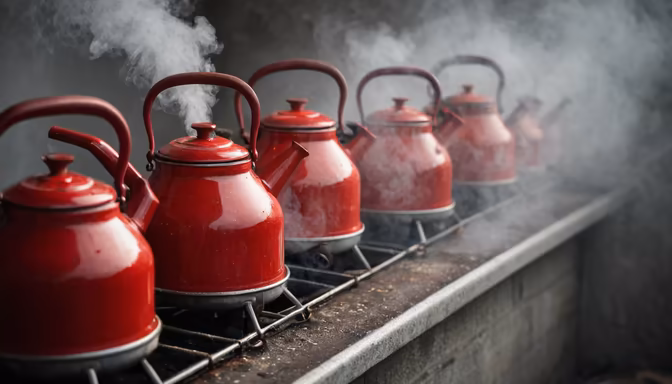 Red Teapots