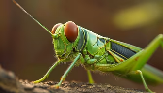 Grasshopper Close-Up Grasshopper Close-Up