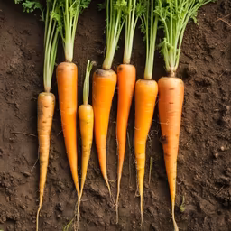 Freshly Harvested Carrots Freshly Harvested Carrots