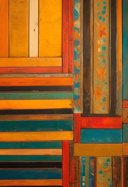Colorful Woodwork