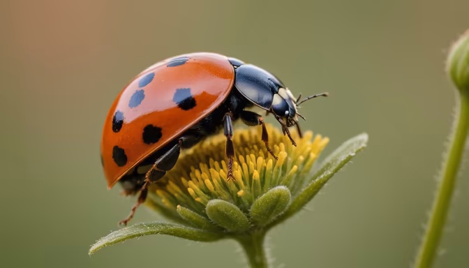 Ladybug on a Flower