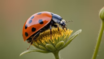 Ladybug on a Flower Ladybug on a Flower