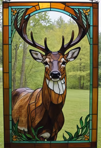 Stained Glass Deer