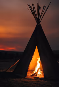 Teepee at Dusk