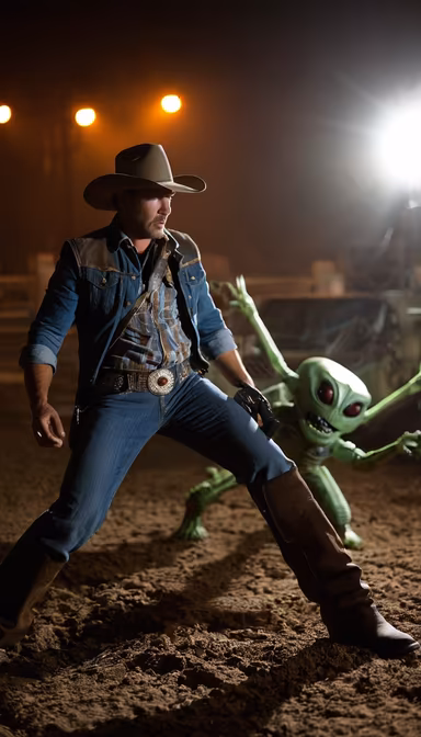 Cowboy vs Alien Cowboy vs Alien