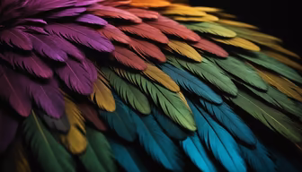 Rainbow Feathers Rainbow Feathers