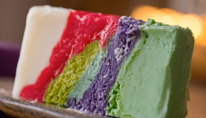 Rainbow Dessert Slice