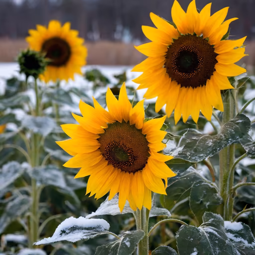 Winter Sunflowers