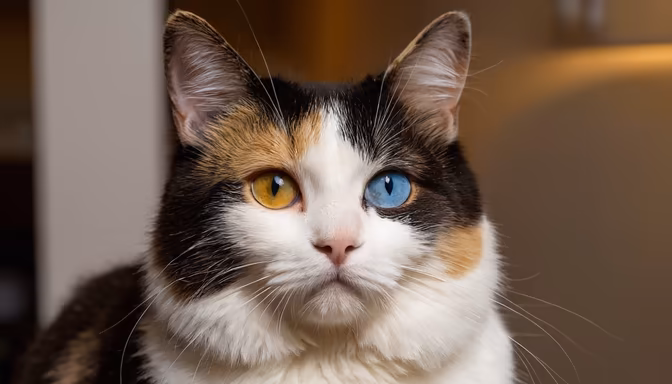 Heterochromia Cat