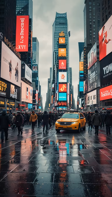 Times Square Reflections