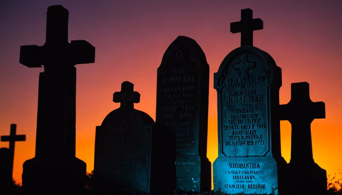 Graveyard at Dusk