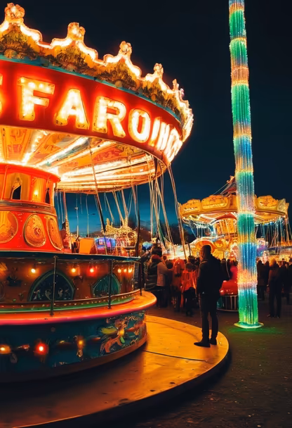 Fairground at Night