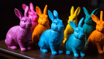 Colorful Bunnies Colorful Bunnies