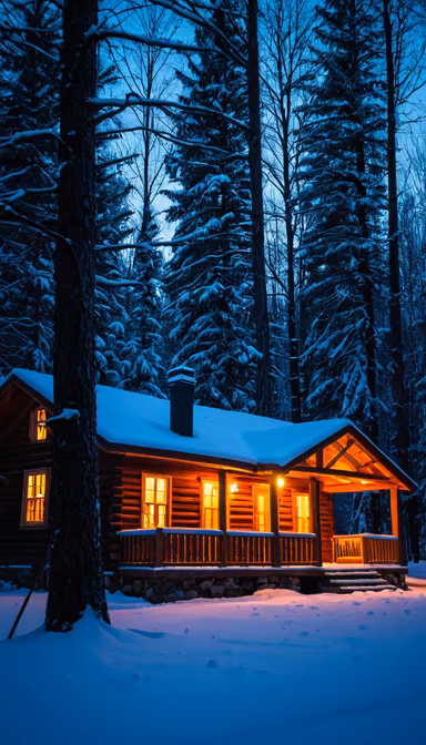 Winter Cabin Retreat
