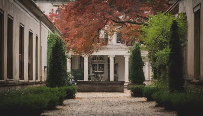 Autumnal Courtyard
