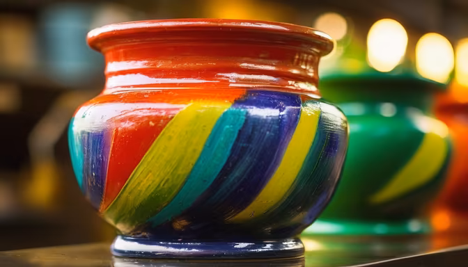 Colorful Pottery