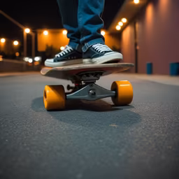 Skateboarding at Night