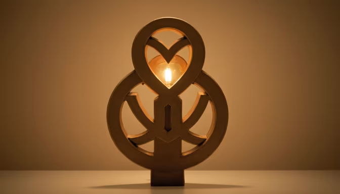 Modern Wooden Lamp