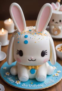 Bunny Birthday Cake Bunny Birthday Cake