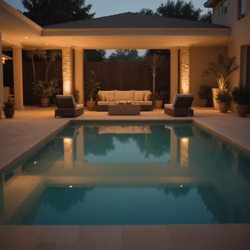 Evening Poolside