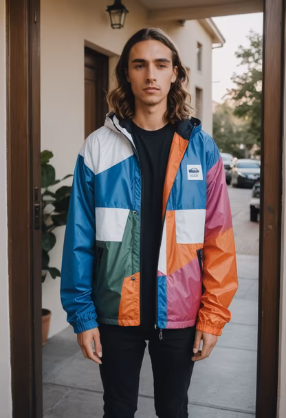 Color Block Windbreaker